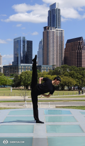 Daren Chou på Long Center for Performing Arts i Austin, Texas. (Foto av Pierre Huang)