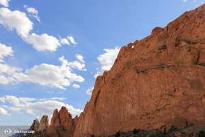 Och i Staterna besökte Touring Company Garden of the Gods i Colorado Springs. (Foto av dansaren Helen Li)