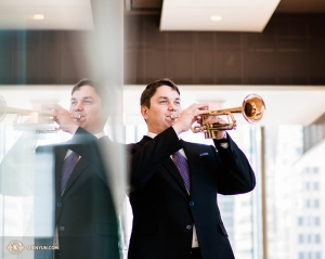 Den ryskfödde trumpetspelaren Vladimir Zemtsov anslöt sig till Shen Yun Performing Arts år 2017.
